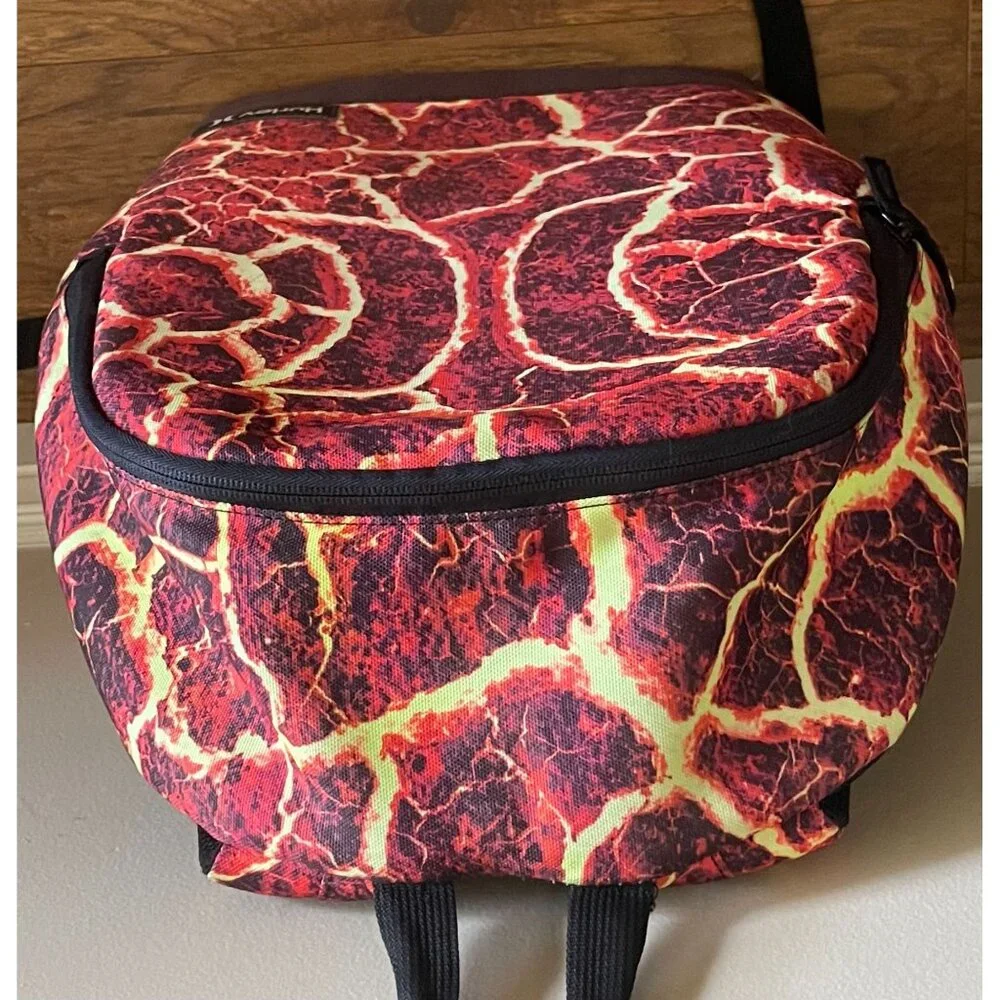 Hurley Lava Graphic Backpack Rucksack School Bag Skater Daypack Surfing Work Bag - Picture 3 of 6